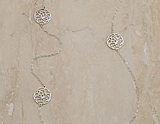 Lotus Flower Necklace in Silver Julia Failey Jewelry